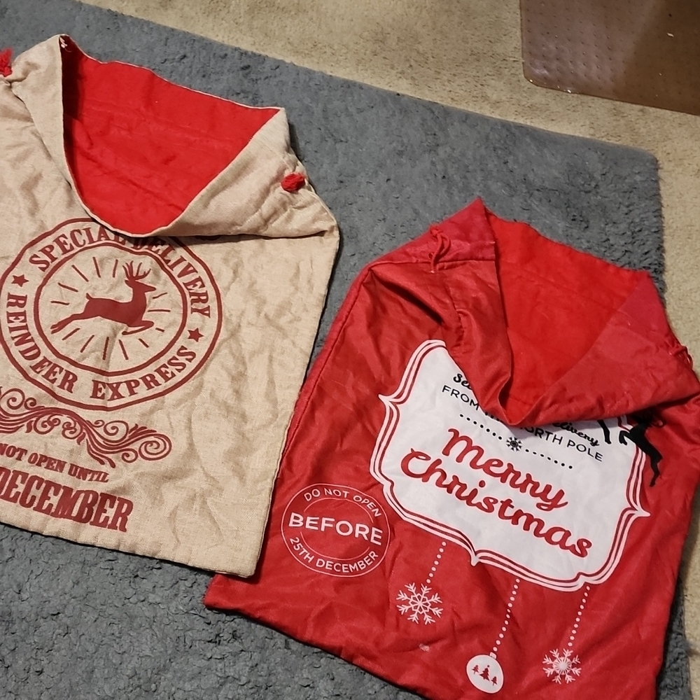**Santa Clause burlap sacks** - Picture 5 of 5